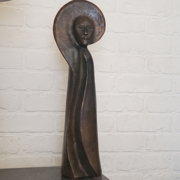 Guillaume Chaye "Madame Le Lune" Bronze Sculpture - Picture 10 of 16